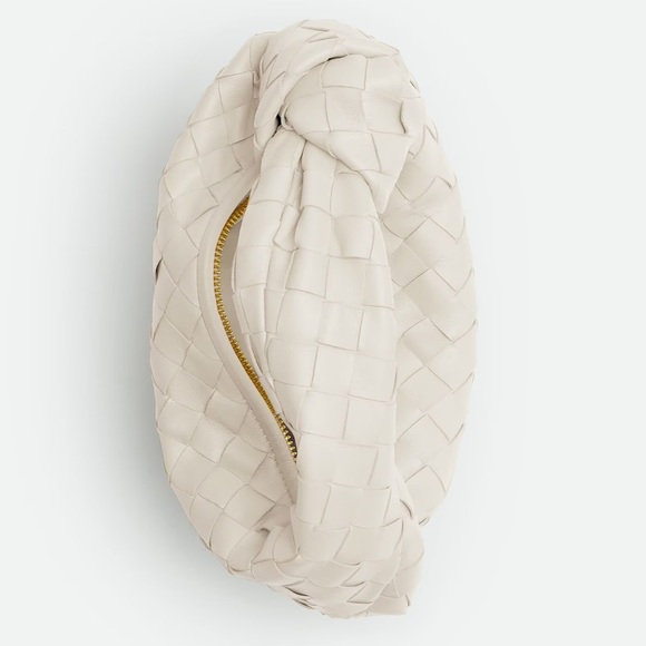 Bottega Veneta Mini Jodie Chalk Intrecciato Leather Top Handle Knot Bag - Picture 3 of 3